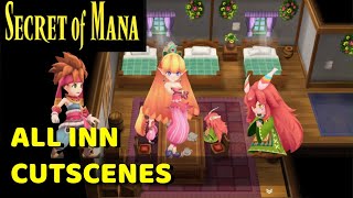 Secret Of Mana Remake - All Inn Cutscenes (with Timestamps)