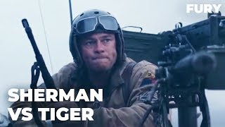 Tank Sahnesi | Sherman vs. Tiger | Fury