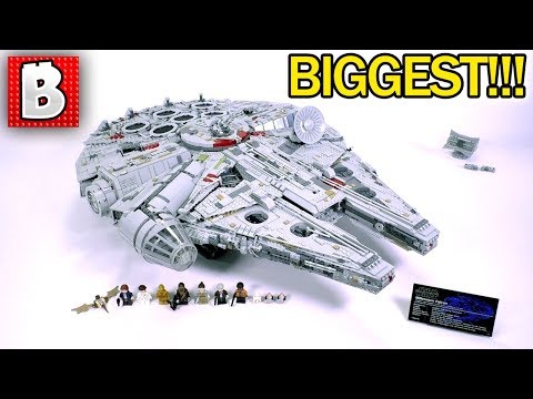 VIDEO : lego star wars 75192 millennium falcon 2017 ultimate collector series review! biggest set ever!!! - this ain't no hunk'a junk!!! link to our 3 really long live streams: day 1 https://www.youtube.com/watch?v=4jxlhxq232y day 2 https ...