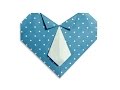 Cách gấp, xếp trái tim thắt caravat bằng giấy origami - Video hướng dẫn