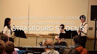 Instrumental Solo Compeion - Strasbourg St. Denis Lionel Hampton Jazz Festival 2018