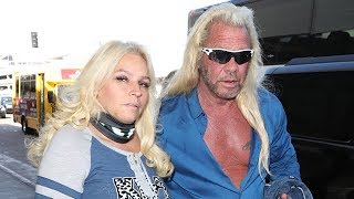 Dog The Bounty Hunter's Wife Beth Chapman Wears Neck Bandage After Having Cancerous Tumor Removed