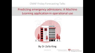 CMAF FFT: Predicting emergency admissions to hospital specialties using real-time data