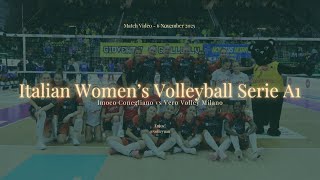 Imoco Conegliano Vs Vero Volley Milano Lega Serie A1 Round 4 Italian League Women