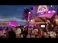 Nightlife Ibiza⁴ᴷ60fps - Ibiza 2023 - Evening walk from O Beach to Café Mambo (Defected Pre-Party)