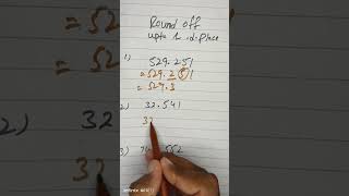 Round Off Upto 1 Decimal Place Mathematics With Babar