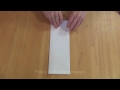 How to make a traditional paper plane
