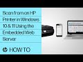 Scan from an HP Printer in Windows 10 & 11 Using the Embedded Web Server | HP Printers | HP