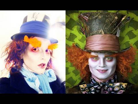 Mad Hatter (Johnny Depp) Make-Up | Kandee Johnson