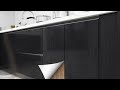 DIY Decorative Film Self Adhesive Wallpaper Wood Black PVC Vinyl Contact Paper For Kitchen Cabinets