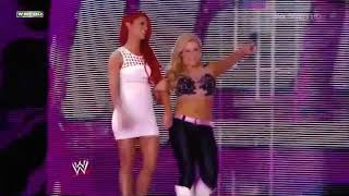 Wwe Superstars Naomi W Cameron Vs Natalya W Eva Marie July 05, 2013
