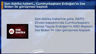 Son Dakika Haberi... Hurbaşkanı Erdoğanın Joe Biden Ile Görüşmesi Başladı