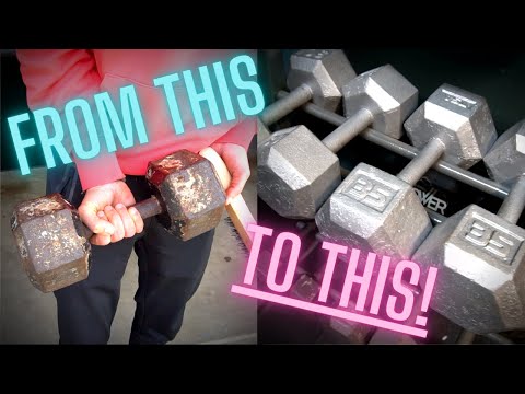 How to Make Rusty Dumbbells Like New!
