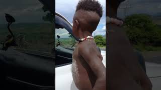 Bena Tribes , Stick Walking Boy , At Key Afer , Omo Valley ,Ethiopia
