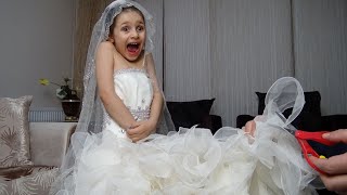Lina Annesinin Gelinliğini Kendi Boyuna Göre Kesmek İstedi Bakın Neler Oldu
