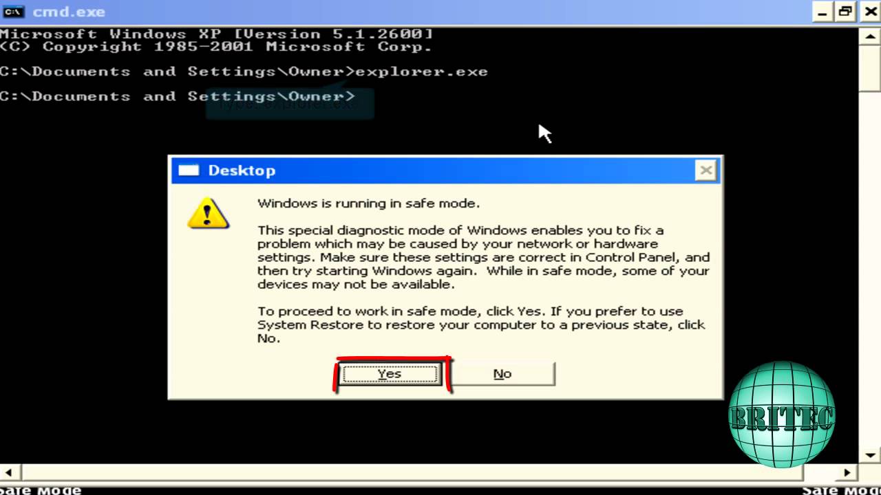 uninstall windows xp mode