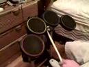 Rock Band Drum Noise Reduction Pads In Action