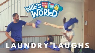 Will's World - Laundry Laughs (How To Fold Laundry With Kids)