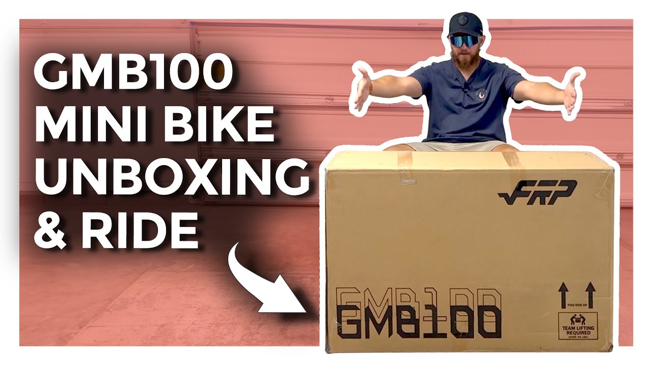 FRP GMB100 Mini Bike Unboxing and Quick Setup: See It in FRP GMB100 Mini Bike Unboxing and Quick Setup: See It in
