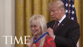 President Trump Honored GOP Megadonor Miriam Adelson | TIME