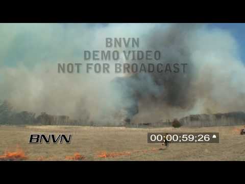 4/17/2009 Prescribed Burn Grass Fire Footage