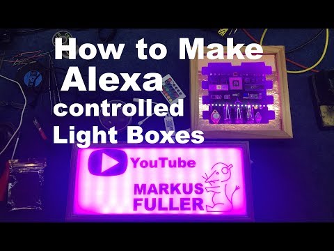Watching video How to make amazon Alexa controlled LED Light boxes & picture art