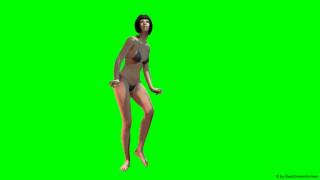 Hot Sexy Girl Dances In Bikini - Green Screen 2 - Free Use