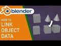 Blender how to link object data