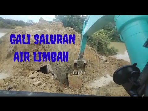 vlog 100 EXCAVATOR KOBELCO SK 250-8 GALI SALURAN AIR AIR LIMBAH