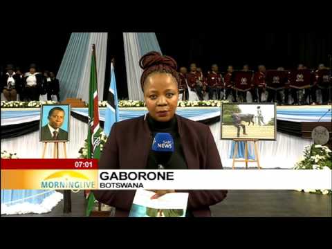 Dignitaries in Botswana for Sir Masire's send-off