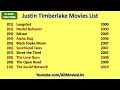Justin Timberlake Movies List