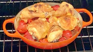 Hähnchenkeulen mit Würstchen aus dem Ofen - super einfach - super lecker - super sättigend