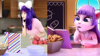 Cosplay Angela Imitate Baking With My Talking Angela 2 In Real Life