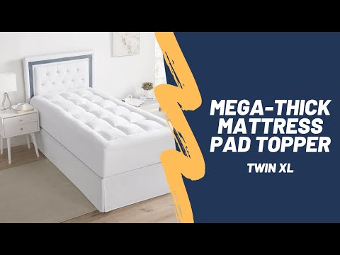 The Mega-Thick Mattress Pad Topper Pillow-Top - Twin XL The Mega-Thick Mattress Pad Topper Pillow-Top - Twin XL