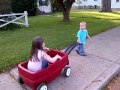 Emmett Pulls Kay in the Wagon