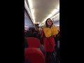 image Kocak Peragaan Keselamatan Pramugari Seksi Air Asia