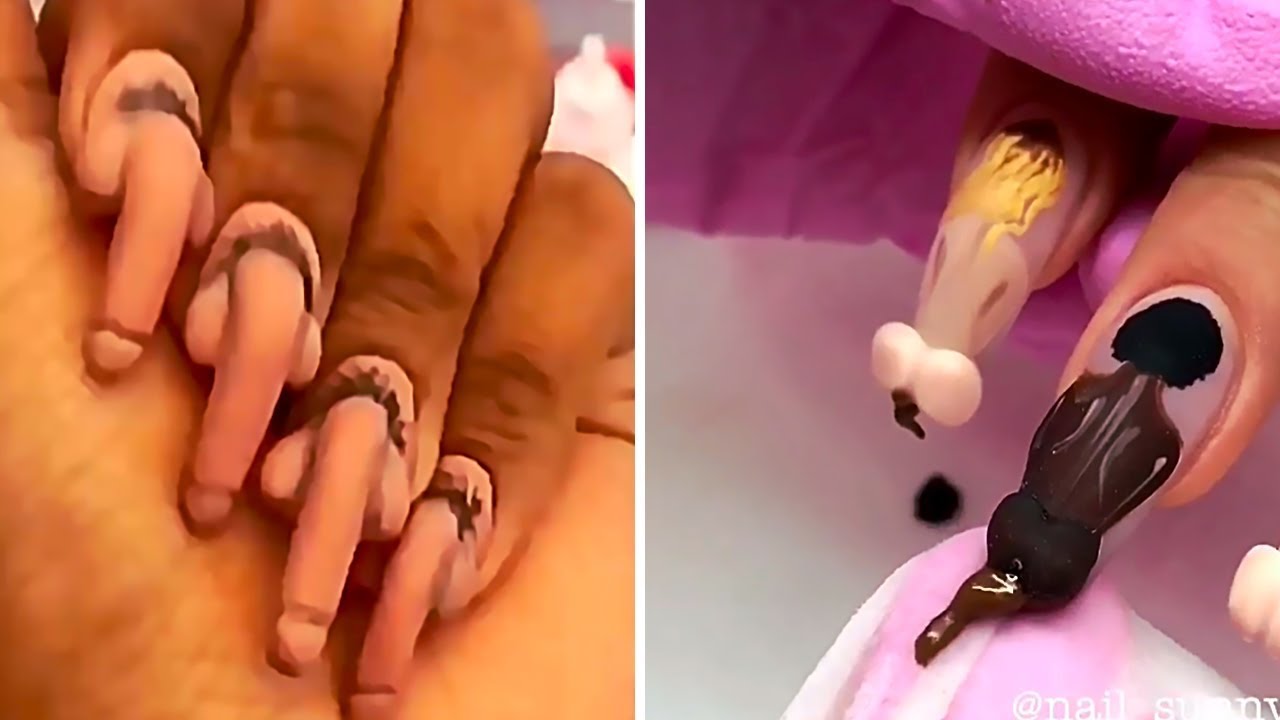 Nails masturbation