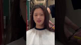 Asian girl hair cut, hair cut transformation, short cute hair style cut