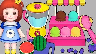 Baby doli juice and Ice cream maker play and baby doll toys