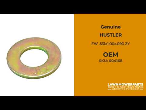 HUSTLER 004168 - FW .531x1.00x.090 ZY - HUSTLER genuine Part Number 004168 HUSTLER 004168 - FW .531x1.00x.090 ZY - HUSTLER genuine Part Number 004168