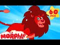 My Pet Lion (+1 hour Morphle kids videos compilation with animals)