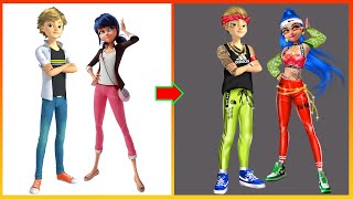 Miraculous Ladybug Catnoir Glow Up Sporty Style - Miraculous Transformation