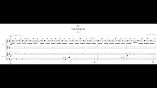 IV. "Don't stop now" for Weber from 《Four Scenes》for 2 Pianos (2017)