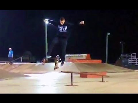 FEEBLE GRIND DOUBLE TRE FLIP OUT!?! Craig Clements