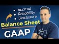 US GAAP Principles Mapped To The Balance Sheet Accounts. Fully Explained!