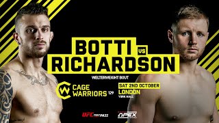 CW129: Jamie Richardson vs Alessandro Botti