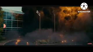 Everyone Dies From Dam Breaking Explosion The Beekeeper 2024 Slow Motion