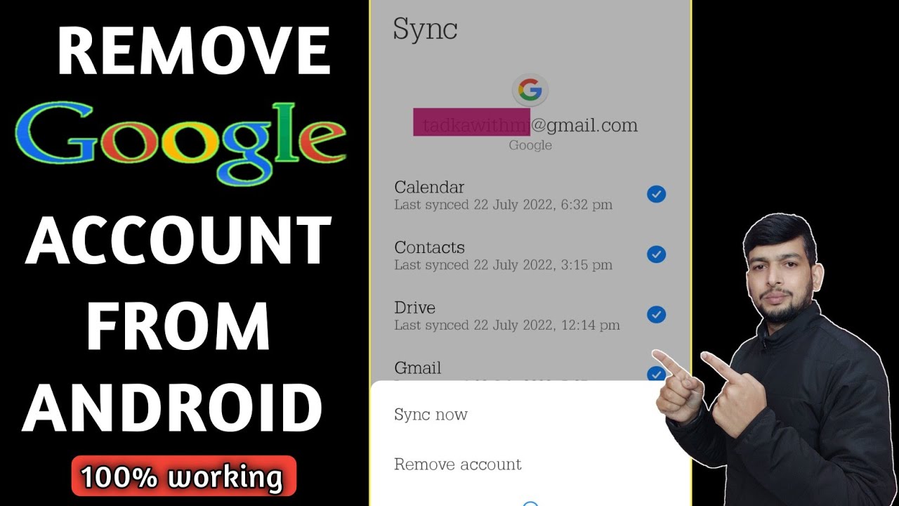 How to remove Gmail account from android || Gmail id How to remove Gmail account from android || Gmail id