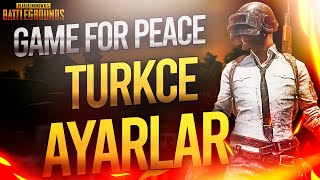Çi̇n Pubg Game For Peace Türkçe Ayarlar