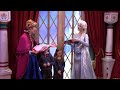 Anna & Elsa from Frozen meet guests in Norway Pavilion at Epcot